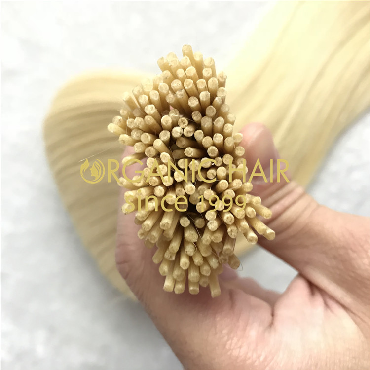 Real human hair extensions for sale--I tip hair extension C3